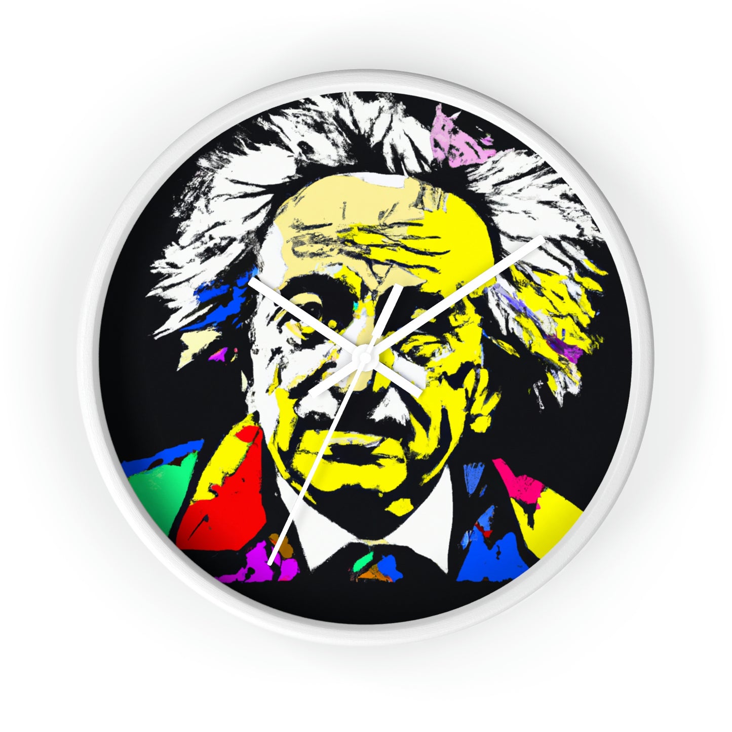 "Albert Einstein: A Pop Art Portrait" - The Alien Wall Clock