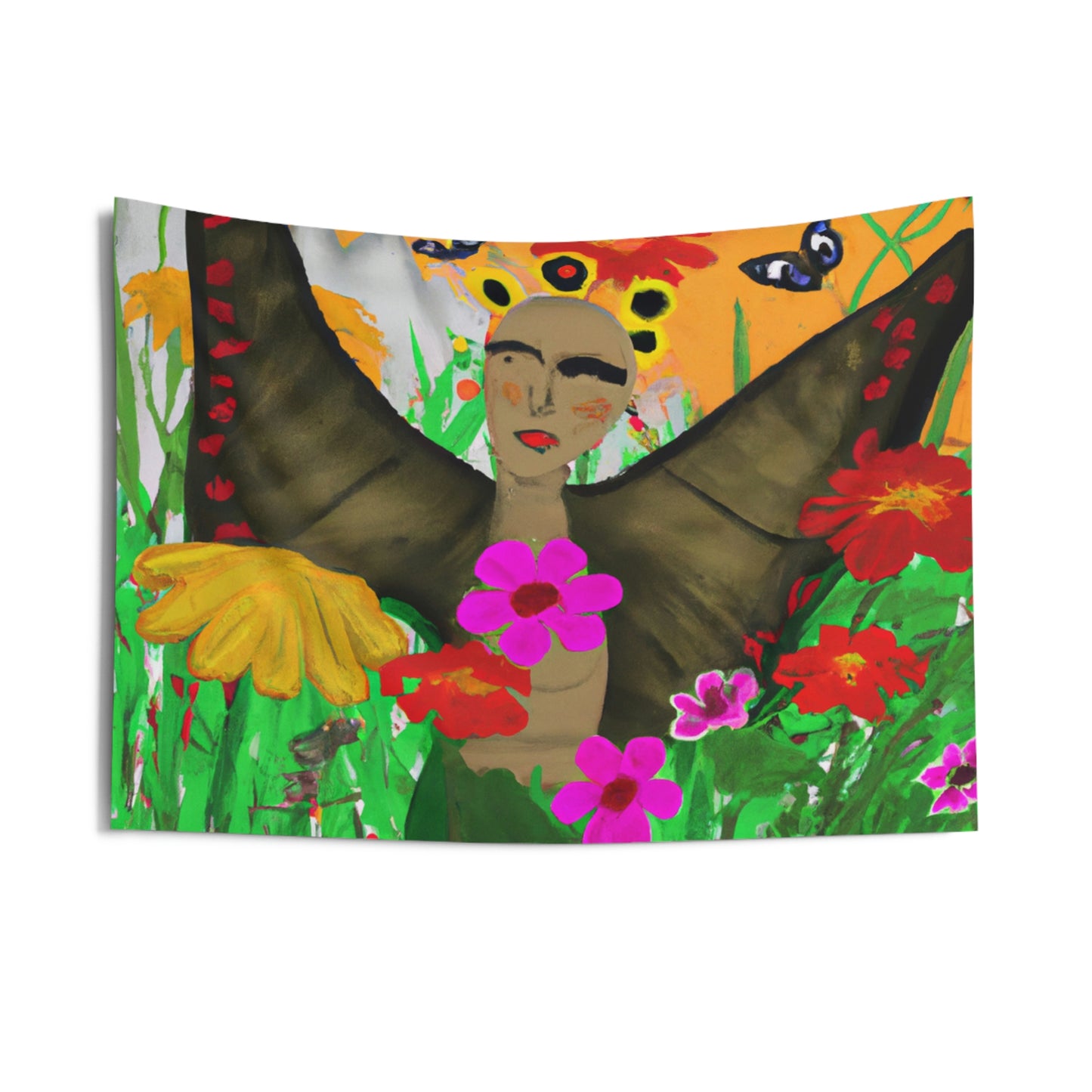 "Butterfly Ballet in the Wildflower Meadow" - The Alien Wall Tapestries