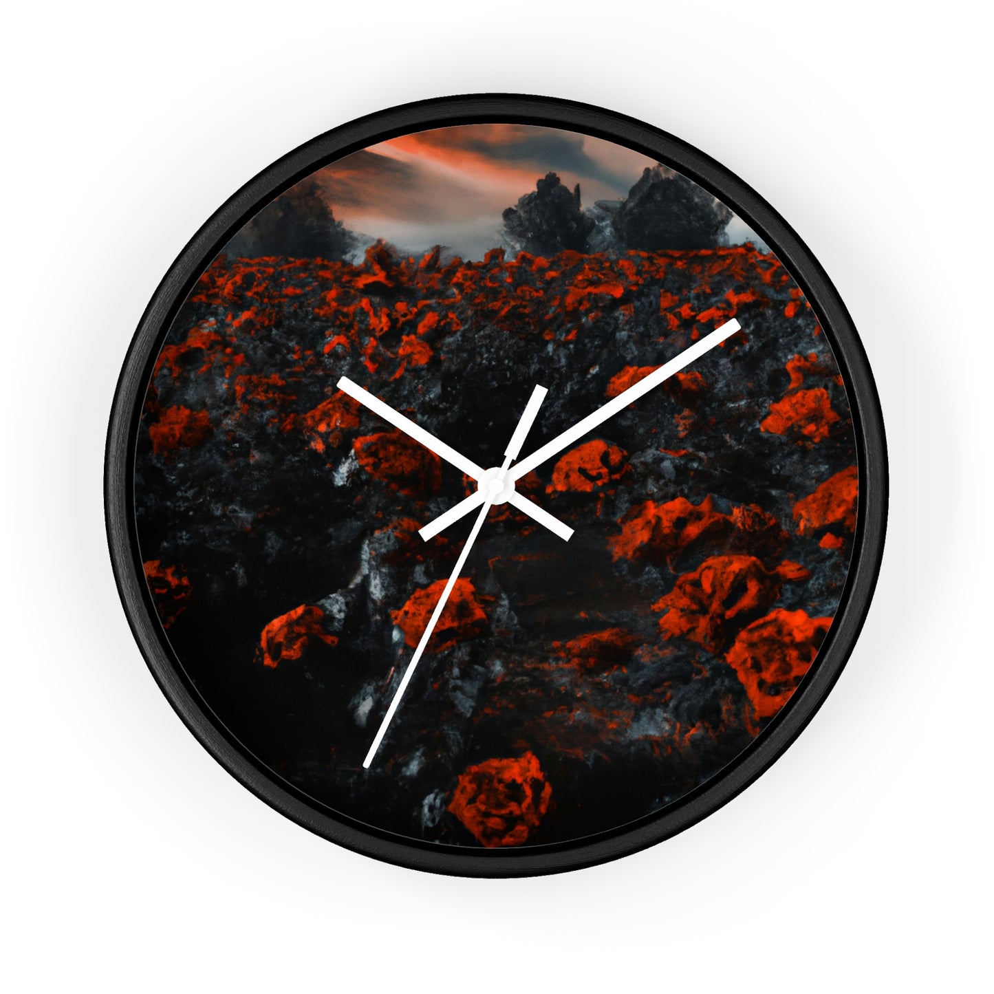 "Inferno of Blossoms" - Die Alien-Wanduhr