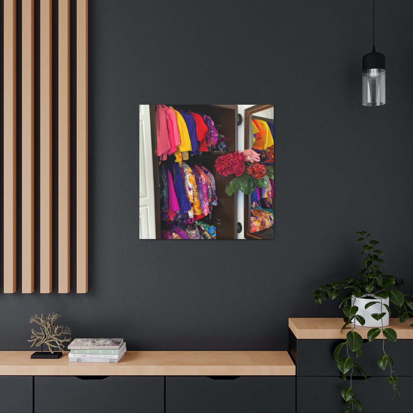 "The Boldest Hues in My Wardrobe" - Canvas