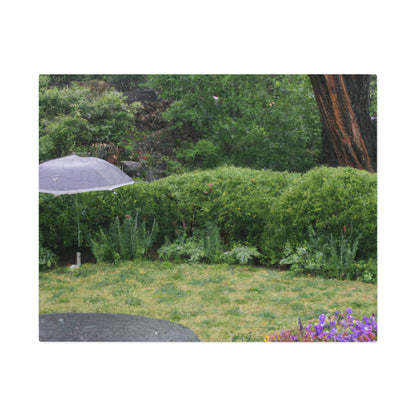 "Rainy Refuges: Uncovering the Fortune of a Garden Under an Umbrella" - The Alien Jigsaw Puzzle