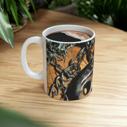 "The Unexpected Bond of the Cursed Amulet" - The Alien Ceramic Mug 11 oz