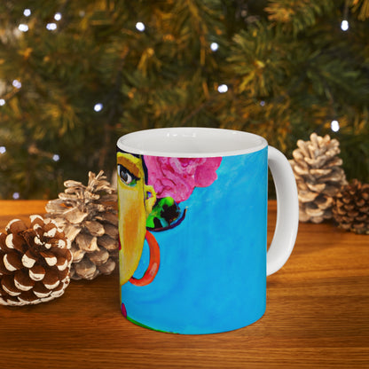 "Fierce and Free: A Frida Kahlo-Inspired Tribute to Mexican Women" - The Alien Ceramic Mug 11 oz