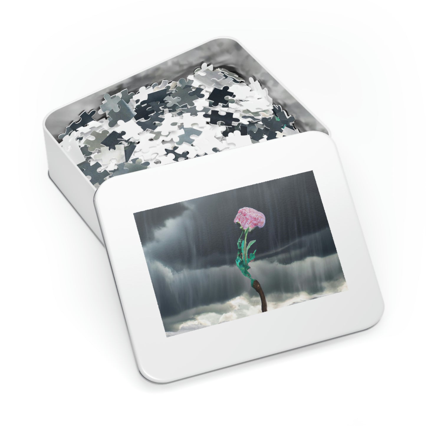 "Aight Against the Storm: The Story of a Lonely Flower" - The Alien Jigsaw Puzzle