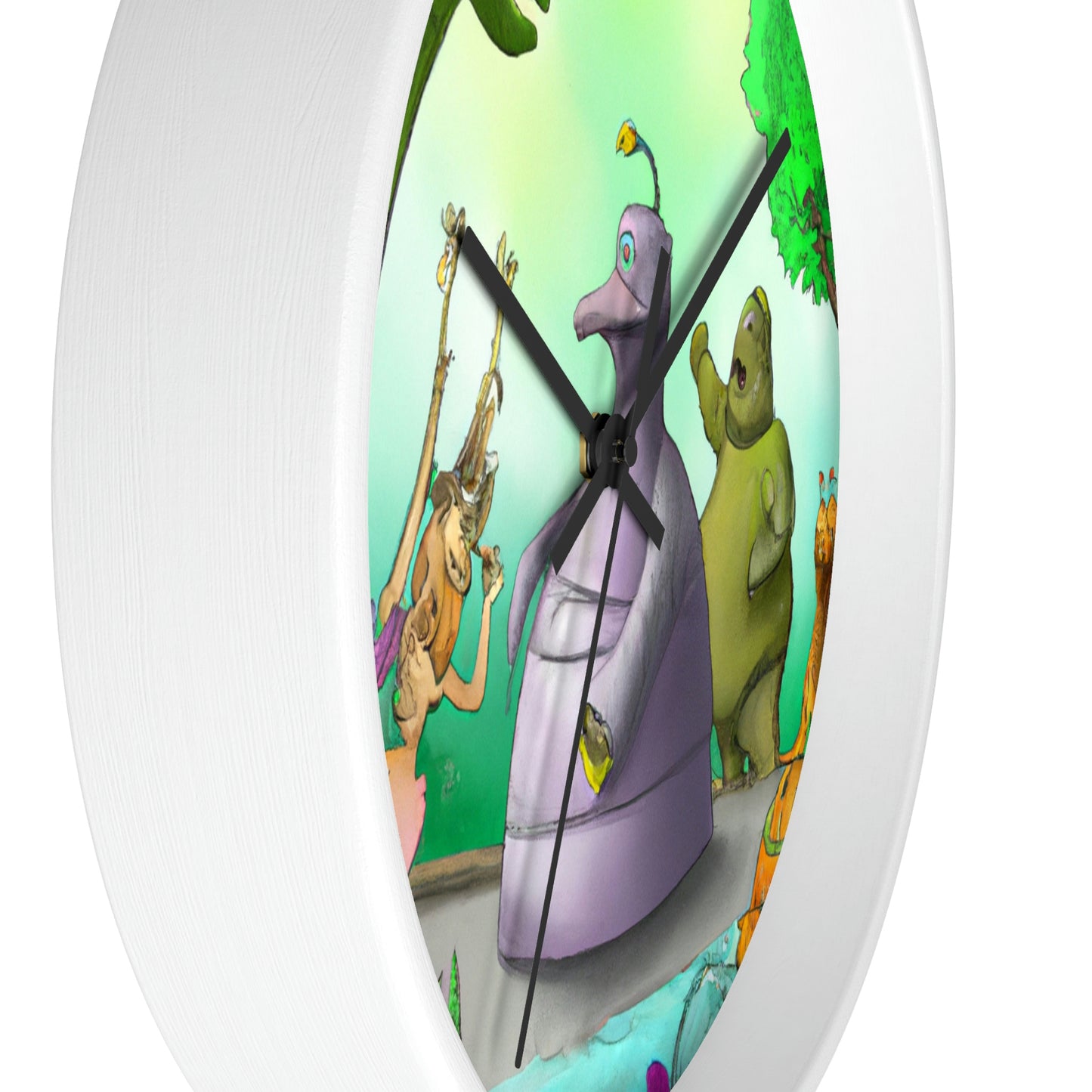 "Intergalactic Zoo Adventures" - The Alien Wall Clock