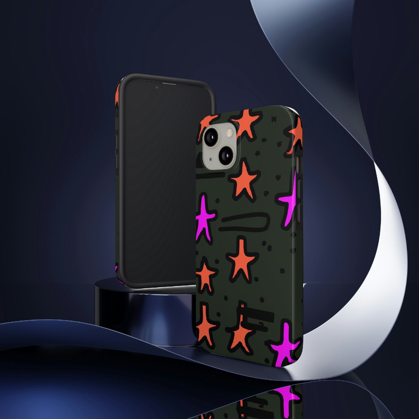 "Abandoned in the Glittering Night Sky" - The Alien Tough Phone Cases