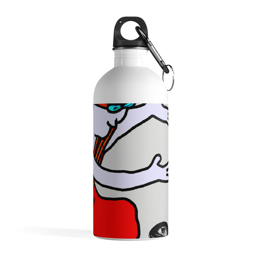 "A Blind Monk's Gentle Embrace of a Lost Dragonling" - The Alien Stainless Steel Water Bottle