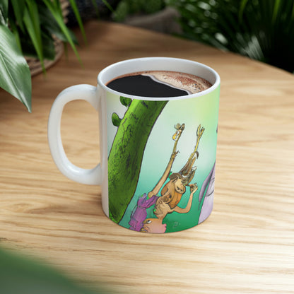 "Intergalactic Zoo Adventures" - The Alien Ceramic Mug 11 oz