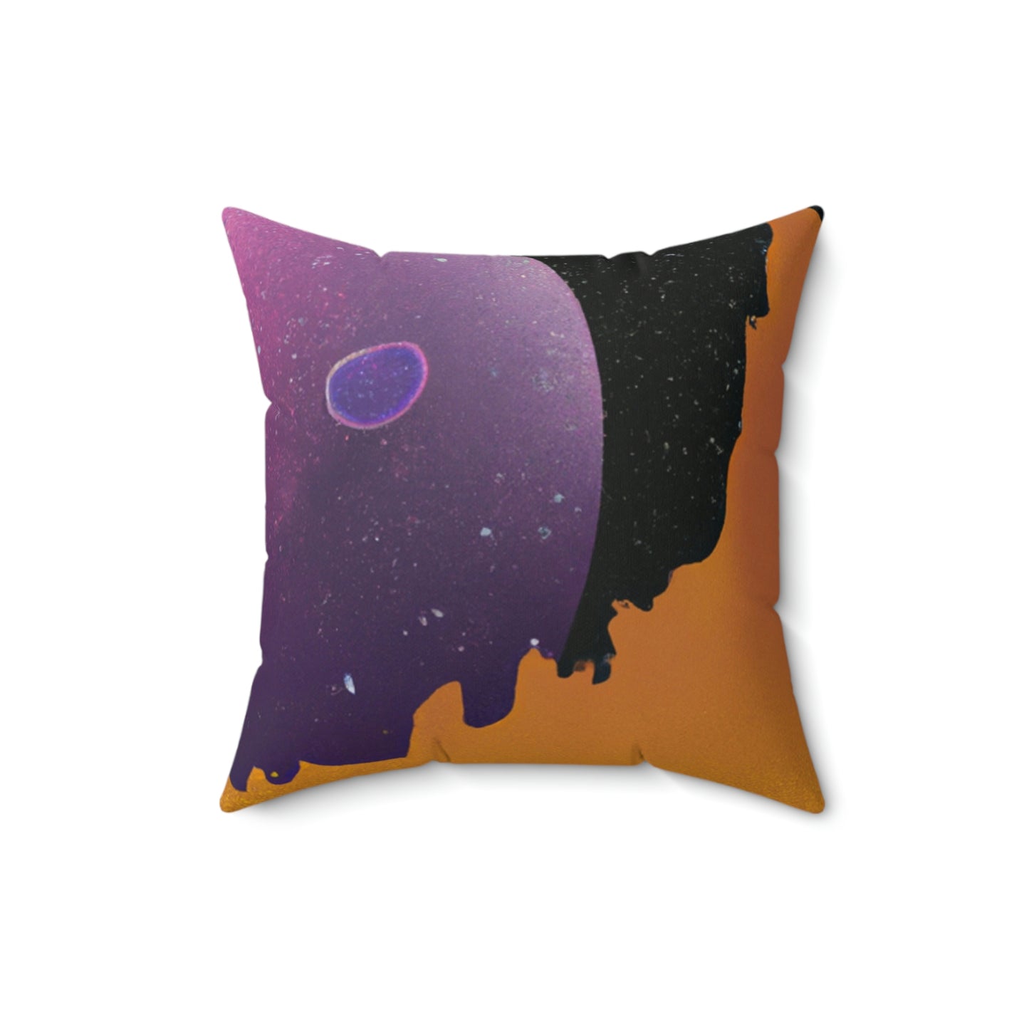 "Exploring the Unknown: The Adventures of a Space Captain and the Mysterious Planet" - The Alien Square Pillow