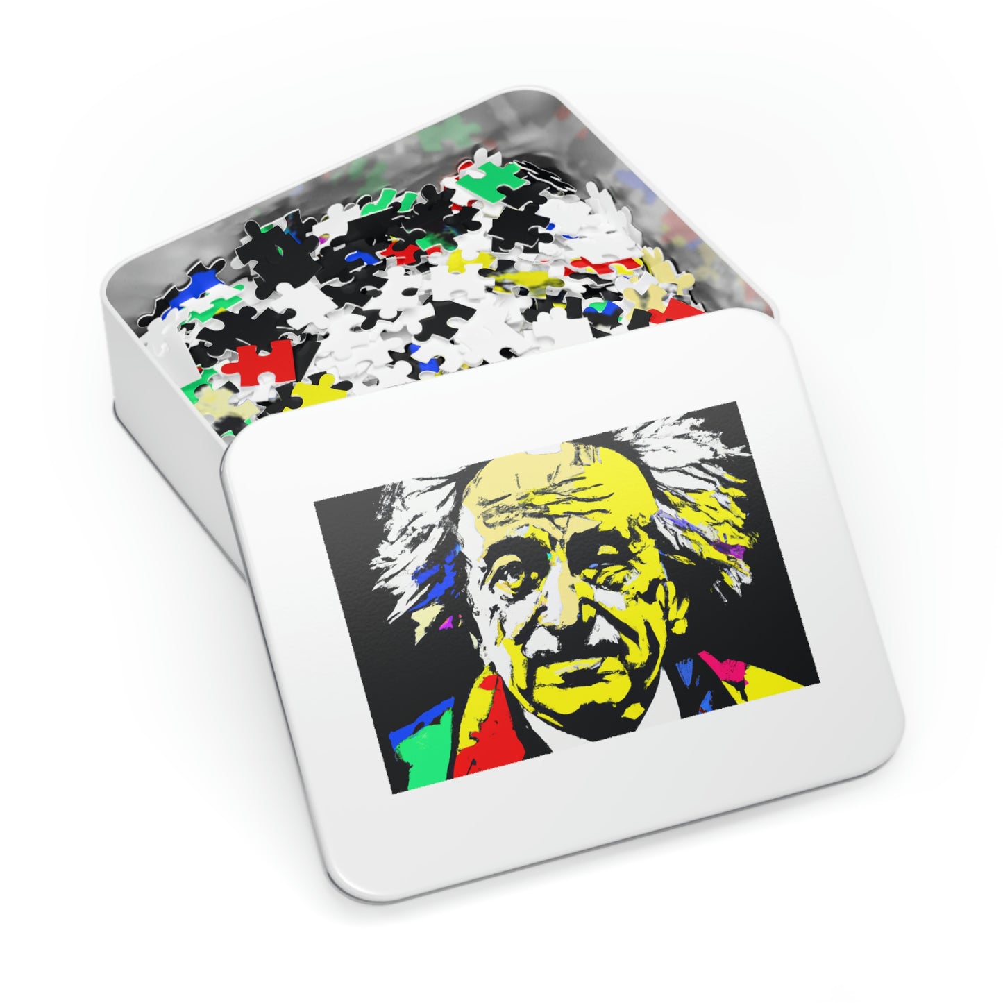 "Albert Einstein: A Pop Art Portrait" - The Alien Jigsaw Puzzle