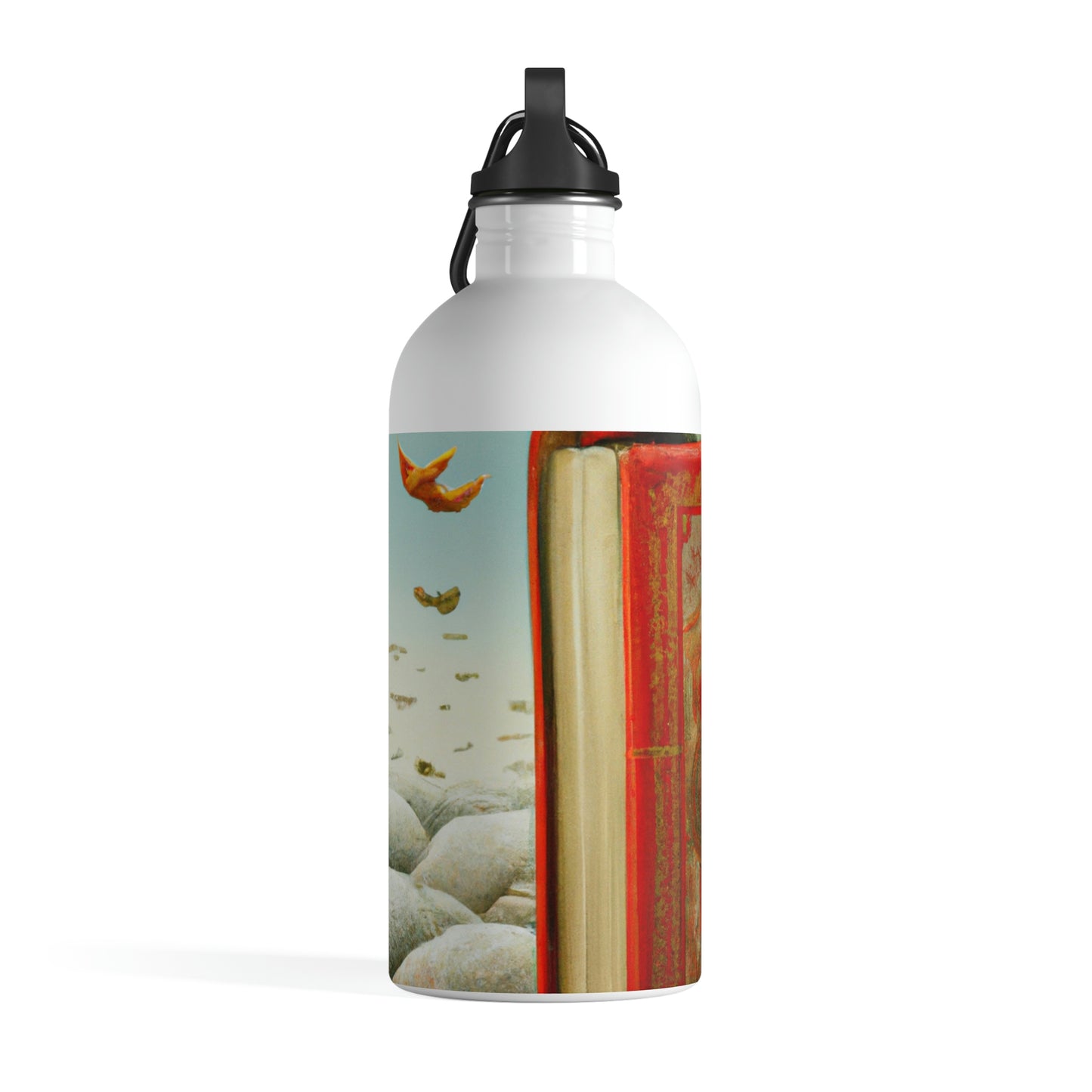 "Cradled by Knowledge" - La botella de agua de acero inoxidable alienígena