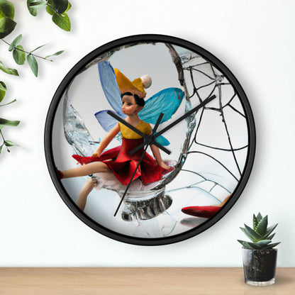 "Cursed Memories: The Broken Fairy's Plight" - The Alien Wall Clock