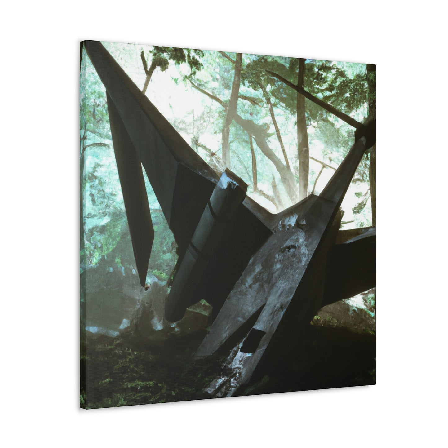 "Lost Amongst the Trees: A Tale of a Crashed Spaceship" - The Alien Canva