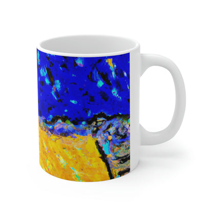 "Enchanted Sands of the Night Sky" - Der Alien-Keramikbecher 11 oz