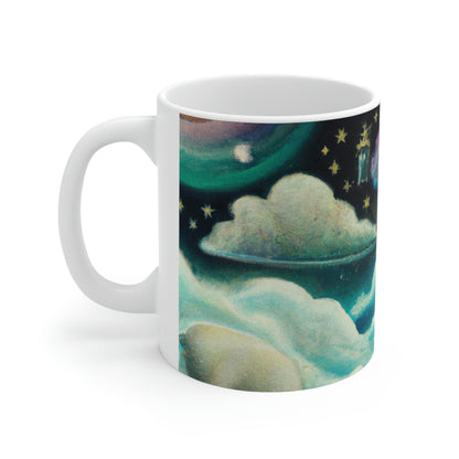 "Un mar de diamantes en la noche" - Taza de cerámica The Alien 11 oz