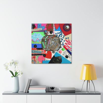 "Express Yourself: A Found Object Collage" - Canvas