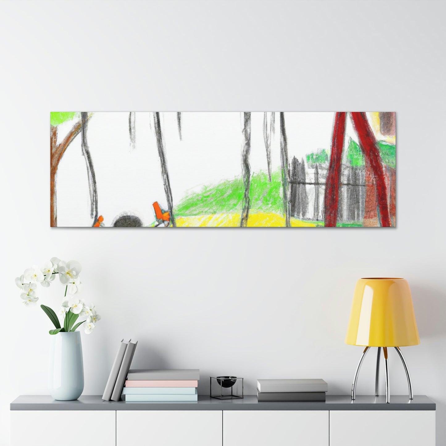 "Retrospective Reflections: A Childhood Memory Art Project" - Canvas