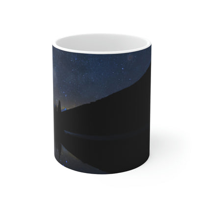 "A Starlit Tranquility" - The Alien Ceramic Mug 11 oz