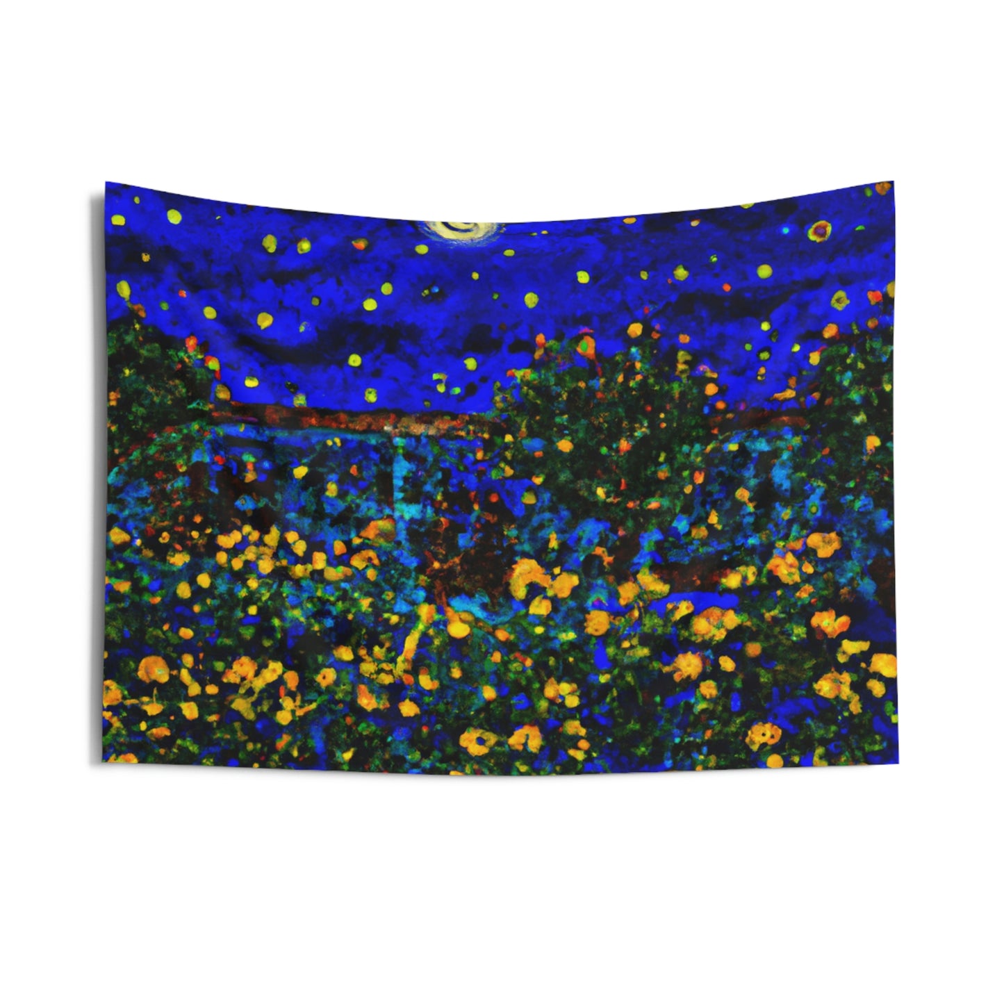 "A Midnight Celebration in Grandma's Garden" - The Alien Wall Tapestries