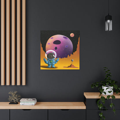 "Exploring the Unknown: The Adventures of a Space Captain and the Mysterious Planet" - The Alien Canva