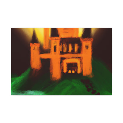 "Mysterious Castle Painting" - The Alien Canva