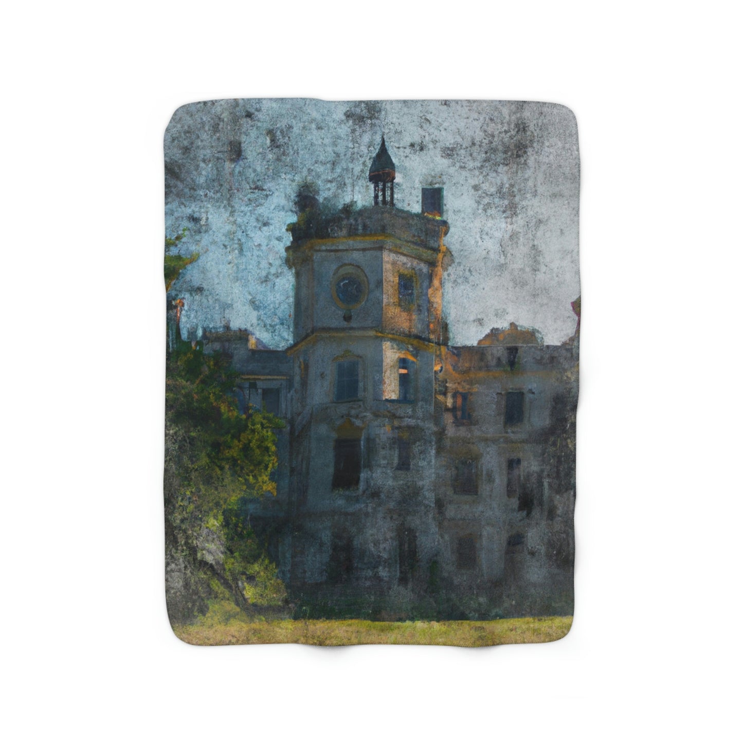 "The Forgotten Castle: A Faded Remembrance" - The Alien Sherpa Fleece Blanket