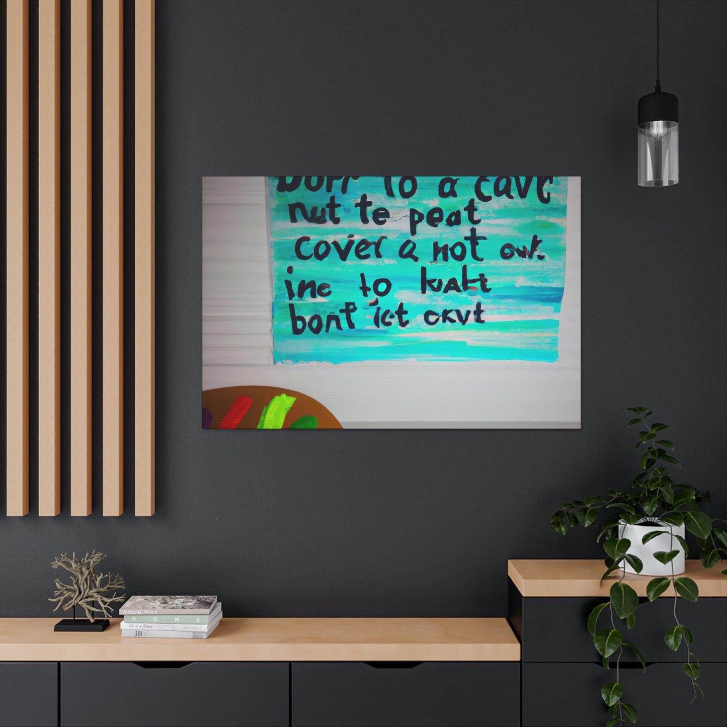 Paint the Words: An Artist's Quote Inspired Creation - Canvas