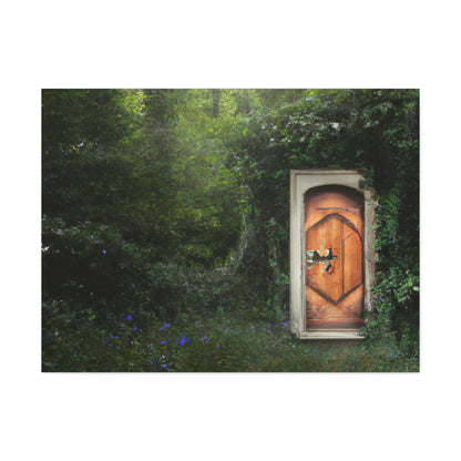 La puerta mágica en el bosque - The Alien Canva