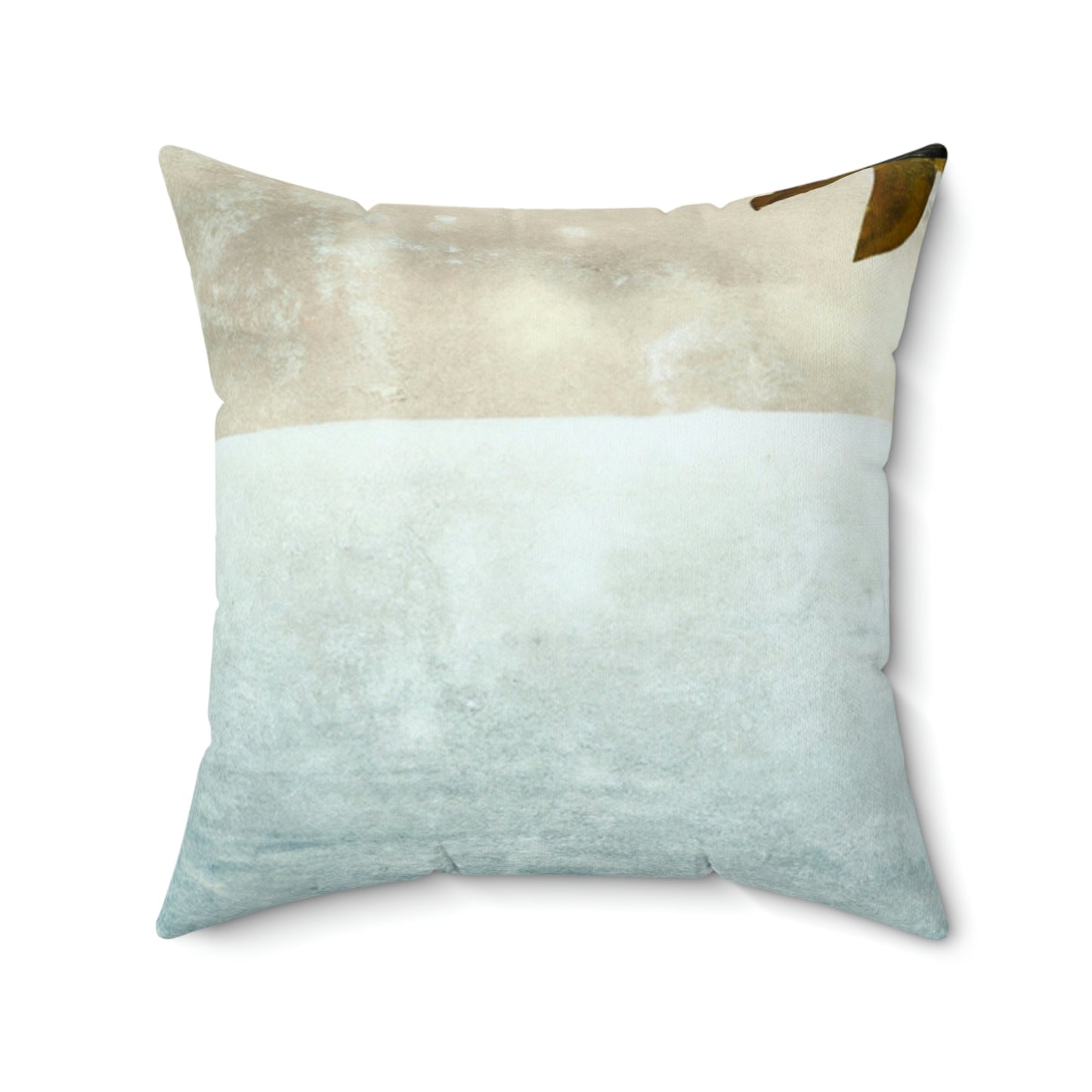 "Fighting the Frost: A Flower's Story" - The Alien Square Pillow