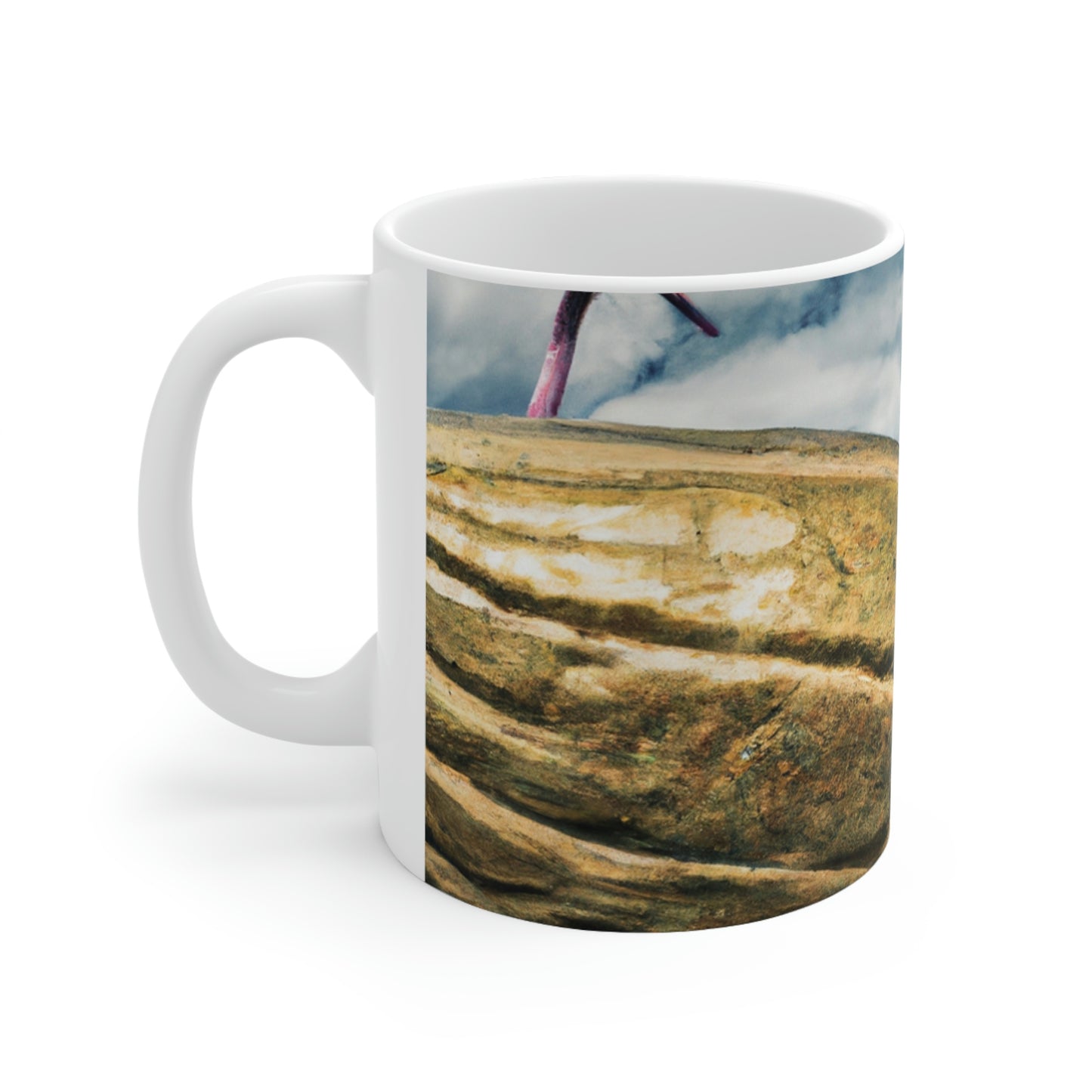 Mystery in the Meadow: The Gigantic Find of a Farmer - The Alien Ceramic Mug 11 oz