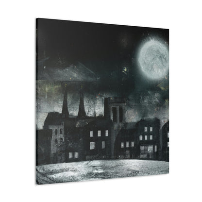 "Luminous Nocturne: A City Lit By Moonlight" - The Alien Canva