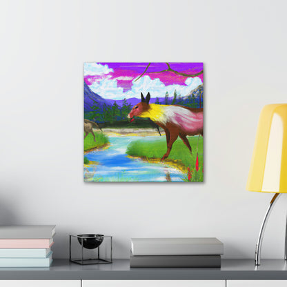 "Celebrating My Heritage: Painting Our Animals in Their Landscape" - Canvas