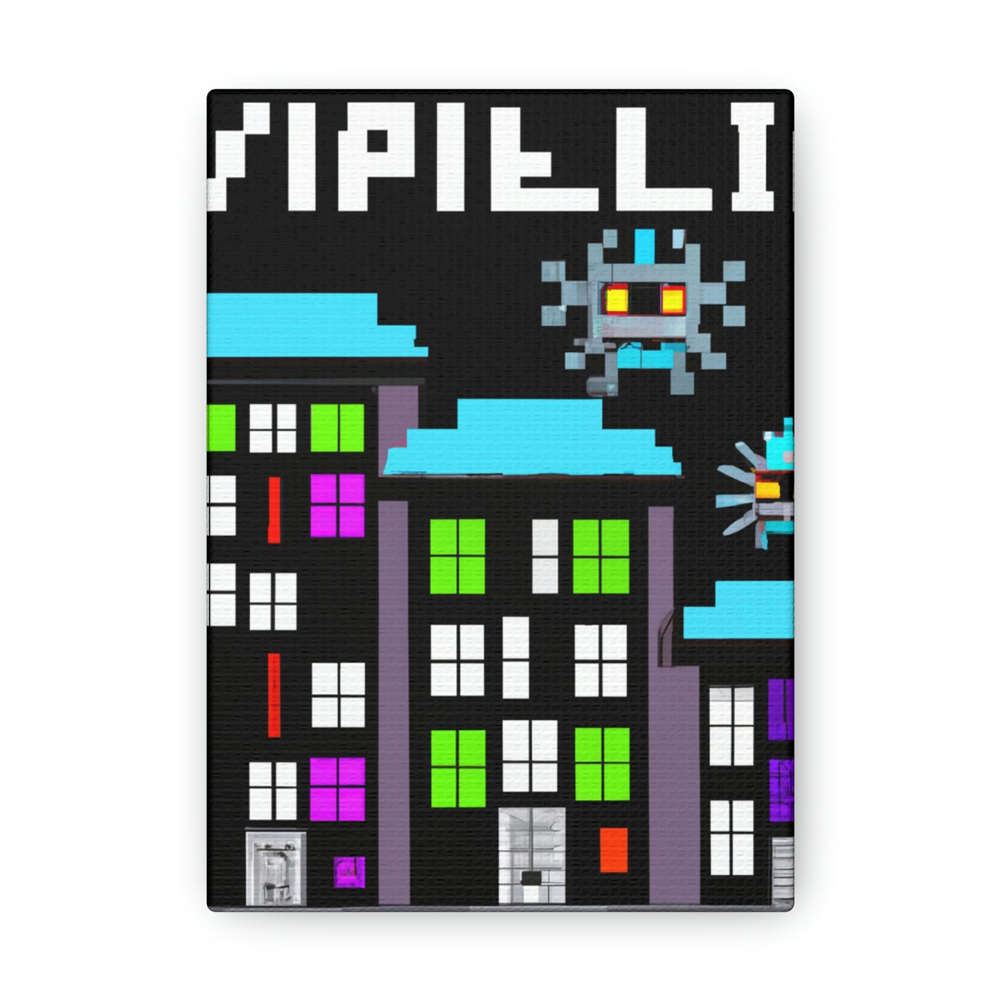 "City Defenders: Creative Space Invaders" - The Alien Canva