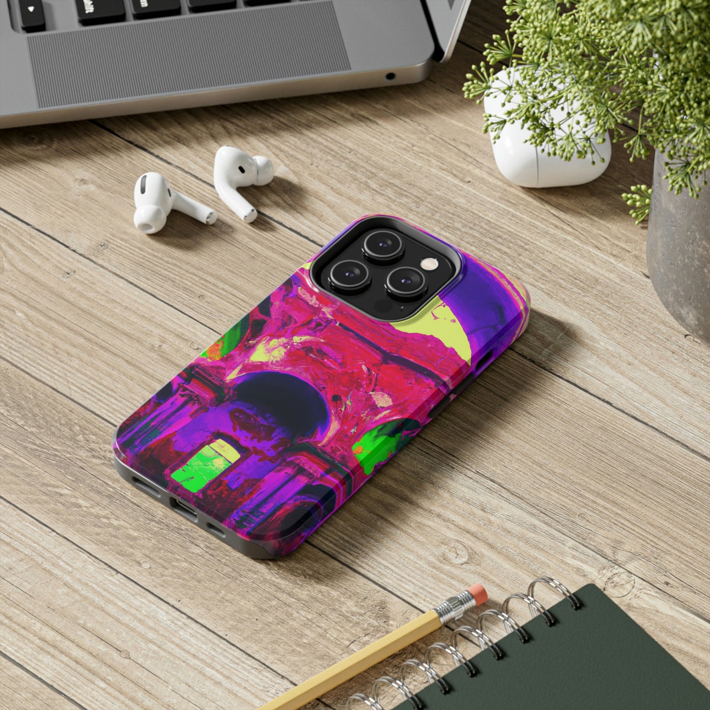 Locura mística: colores locos en la catedral olvidada: las fundas para teléfonos Alien Tough