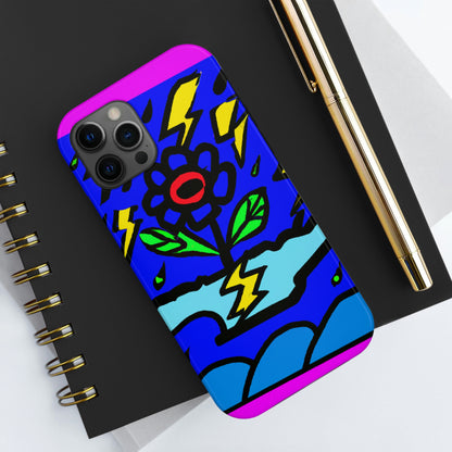 "A Bold Bloom Amidst the Storm" - The Alien Tough Phone Cases