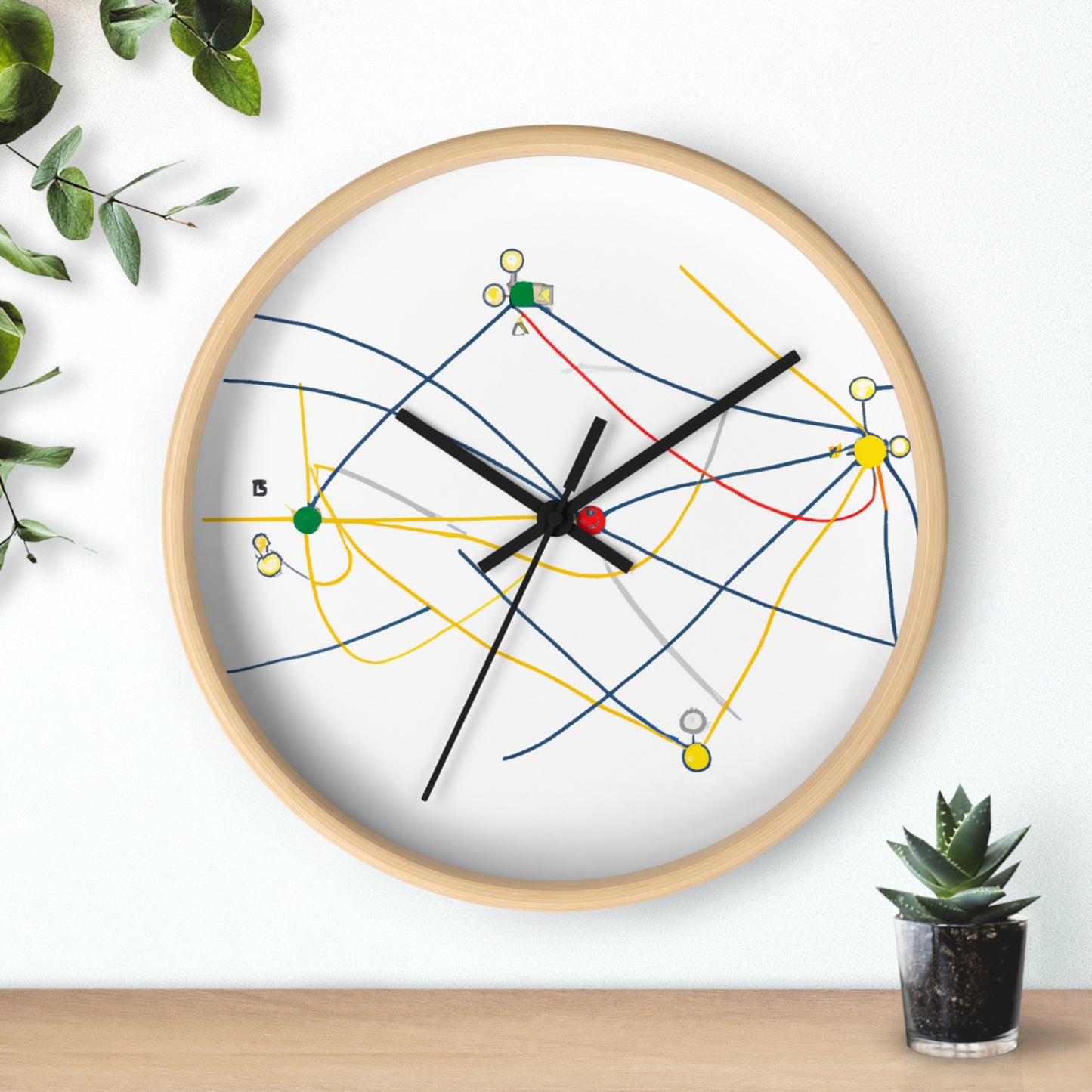 "Exploring the Dynamic Topology: Artful Visualization of a Network Structure." - The Alien Wall Clock