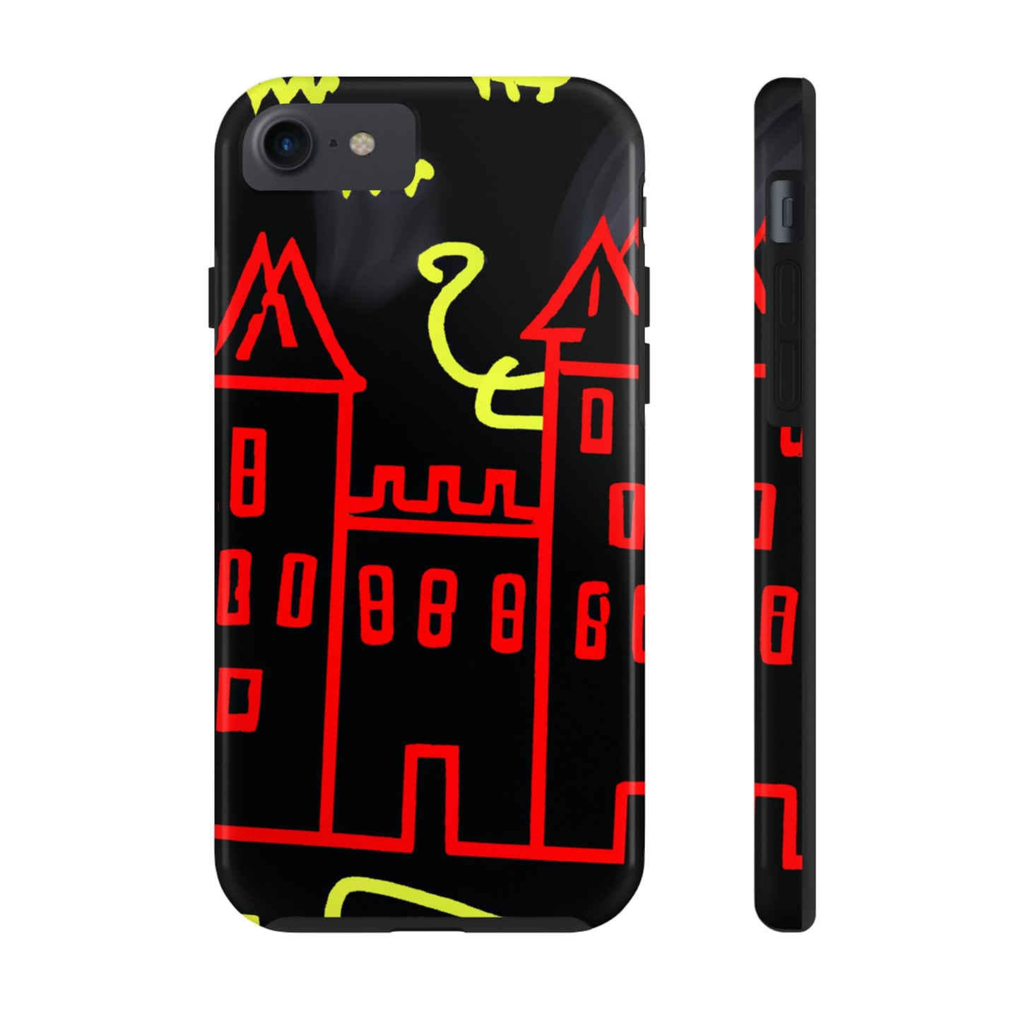 "Una sombra embrujada: Los oscuros secretos del viejo castillo en una noche sombría" - The Alien Tough Phone Cases