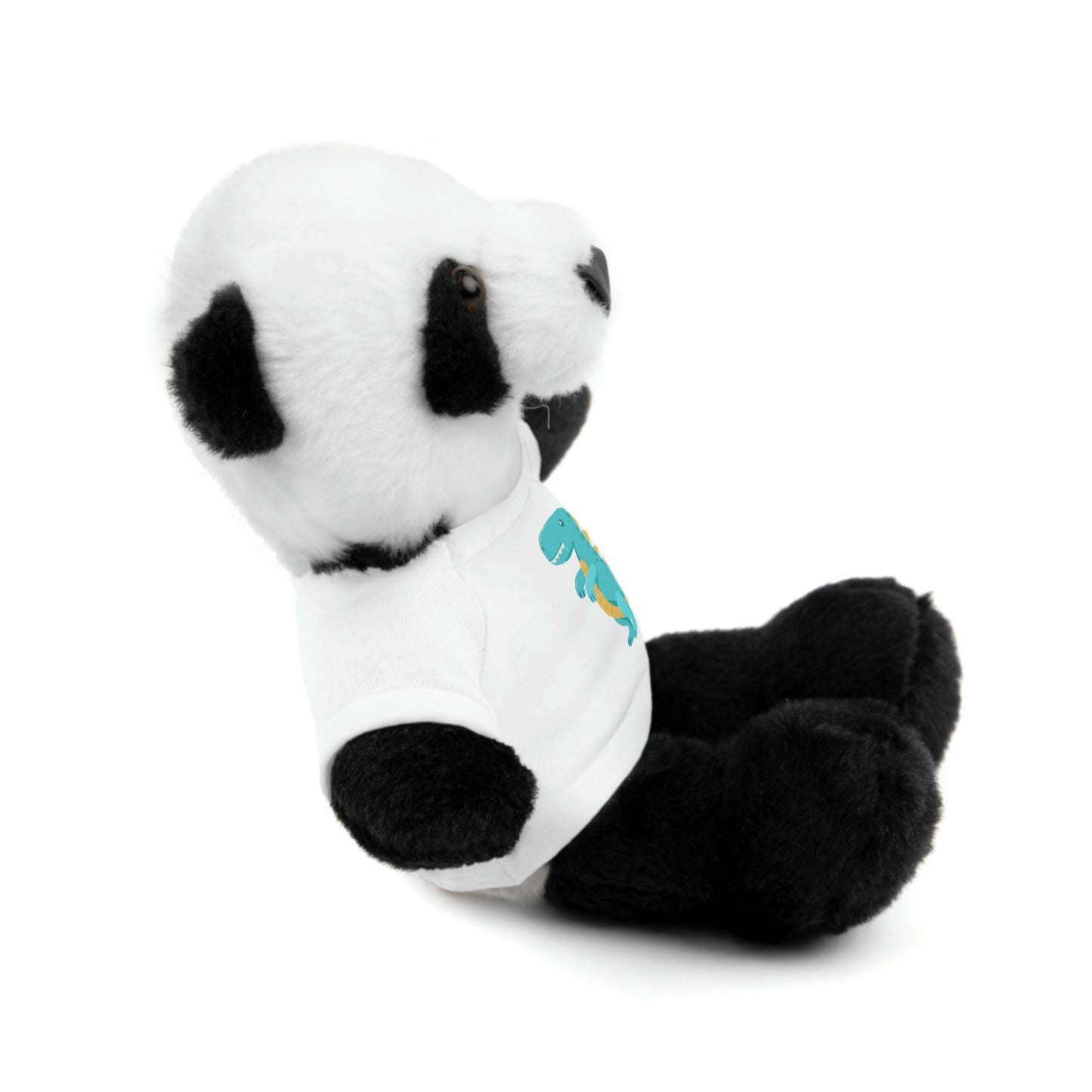 The Alien Stuffed Bear, Bunny, Jaguar, Lion, Panda or Sheep with T-Shirt Dinosaur