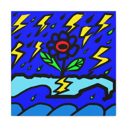 "Una flor audaz en medio de la tormenta" - The Alien Canva