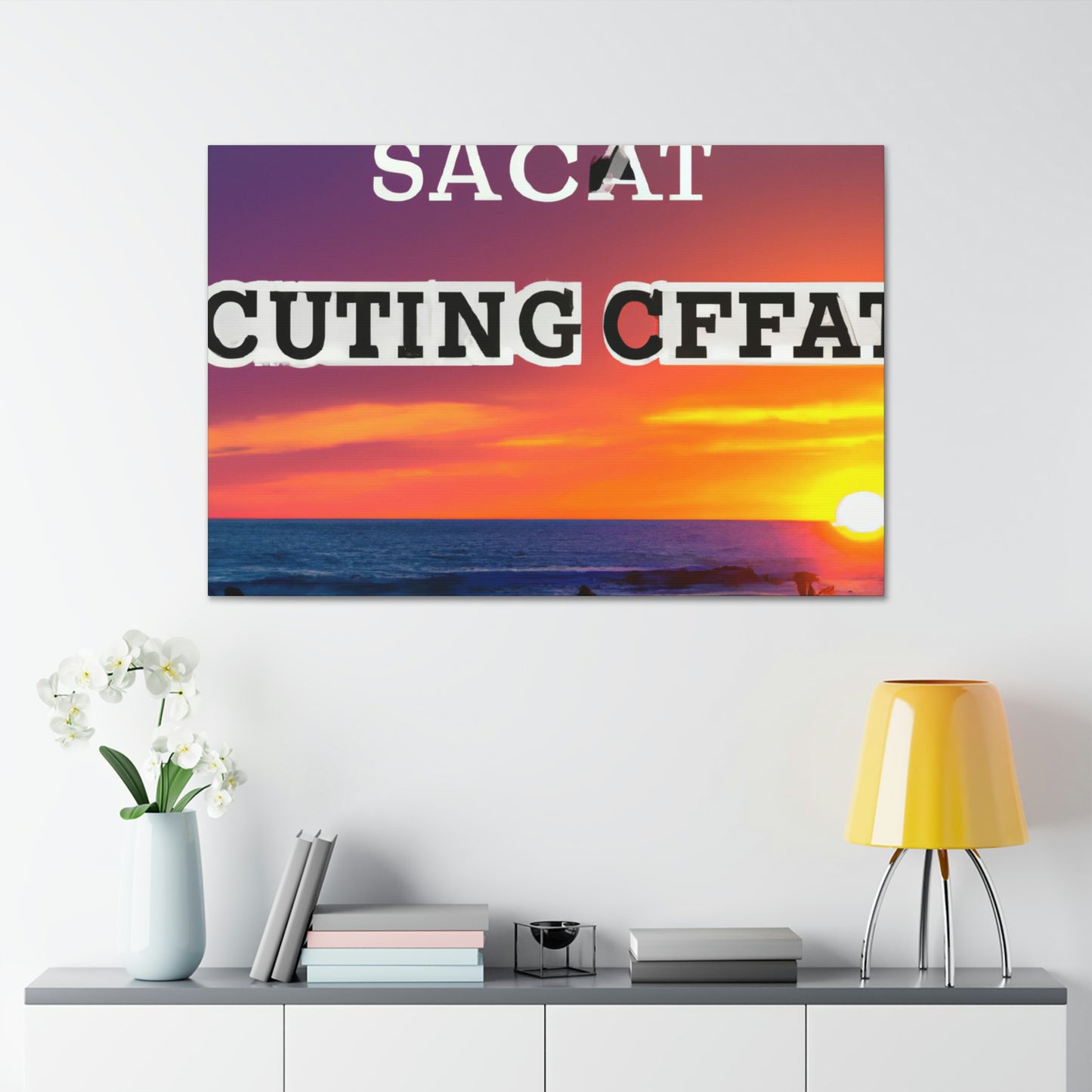 "Saborea el momento: un atardecer de playa perfecto" - Canvas