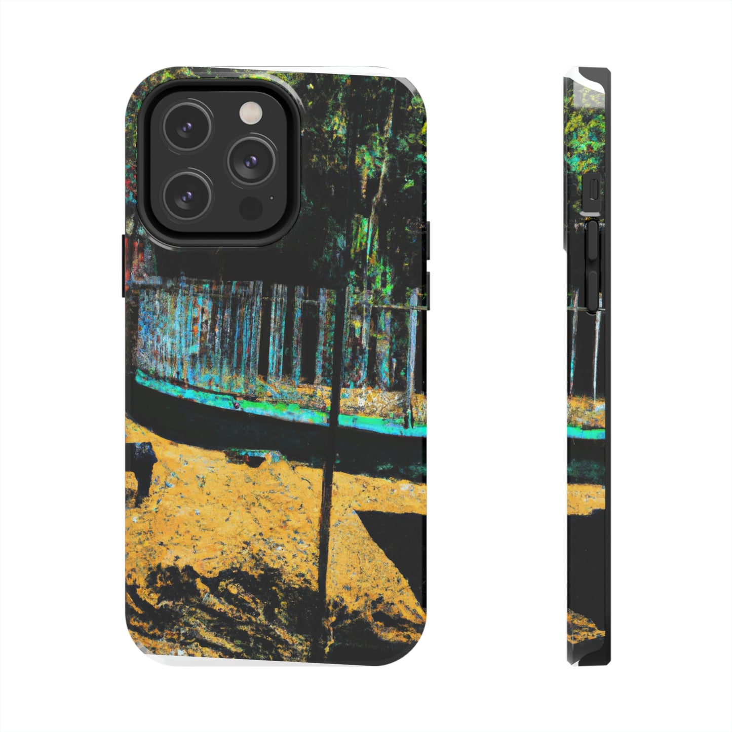 "Lost in the Shadows of Oblivion: A Journey Through the Abandoned Zoo" - The Alien Tough Phone Cases