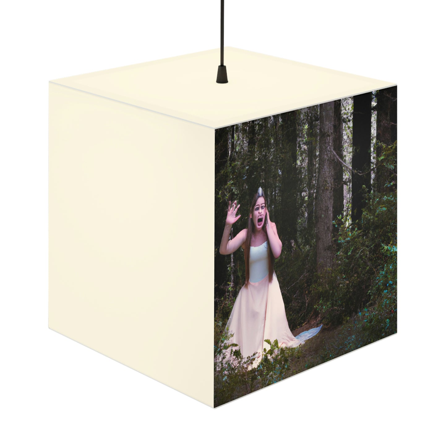 Lost Princess and the Dense Forest Tiara - The Alien Light Cube Lamp