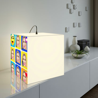 "Emoji-zing a Celebrity: A Pop Art Portrait" - The Alien Light Cube Lamp