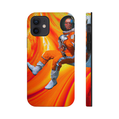 "Journeying in the Burning Orange Galaxy" - The Alien Tough Phone Cases