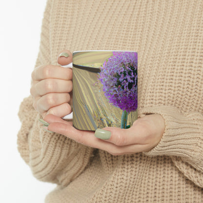 "A Blooming Miracle: Beauty in Chaos" - The Alien Ceramic Mug 11 oz