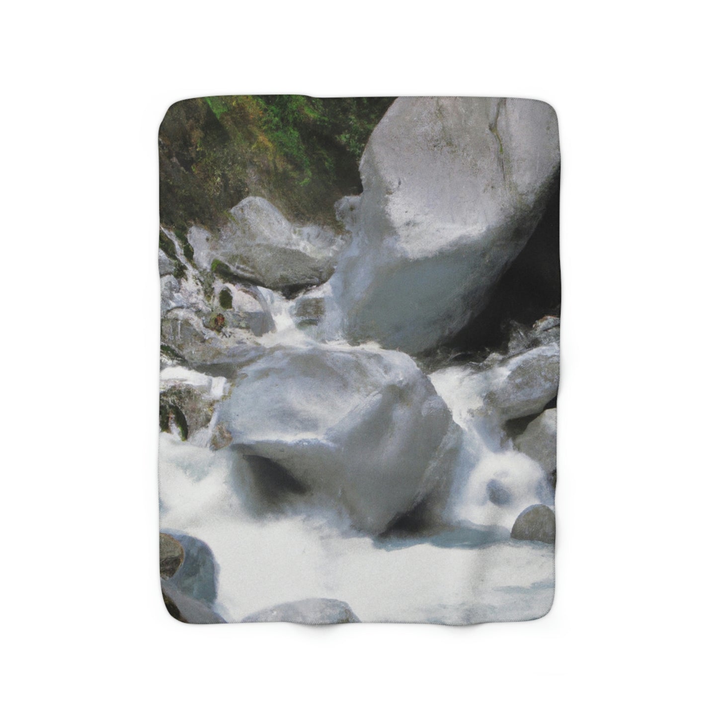 "Canyon Chaos: The Rockslide Race" - The Alien Sherpa Fleece Blanket