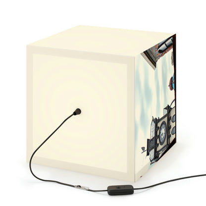 Der Schatten des Uhrturms - Die Alien Light Cube Lampe