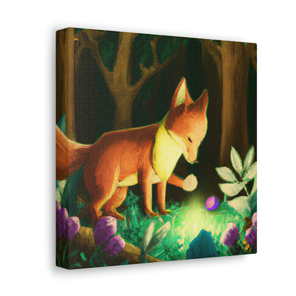 "The Gem-Seeking Fox in the Enchanted Forest" - The Alien Canva