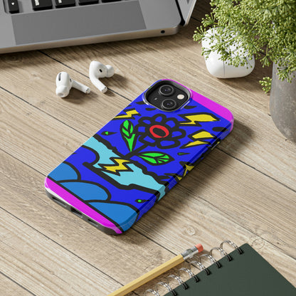 "A Bold Bloom Amidst the Storm" - The Alien Tough Phone Cases