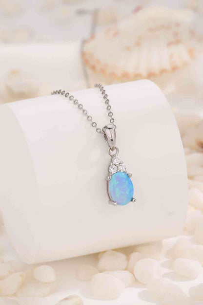 Find Your Center Opal Pendant Necklace